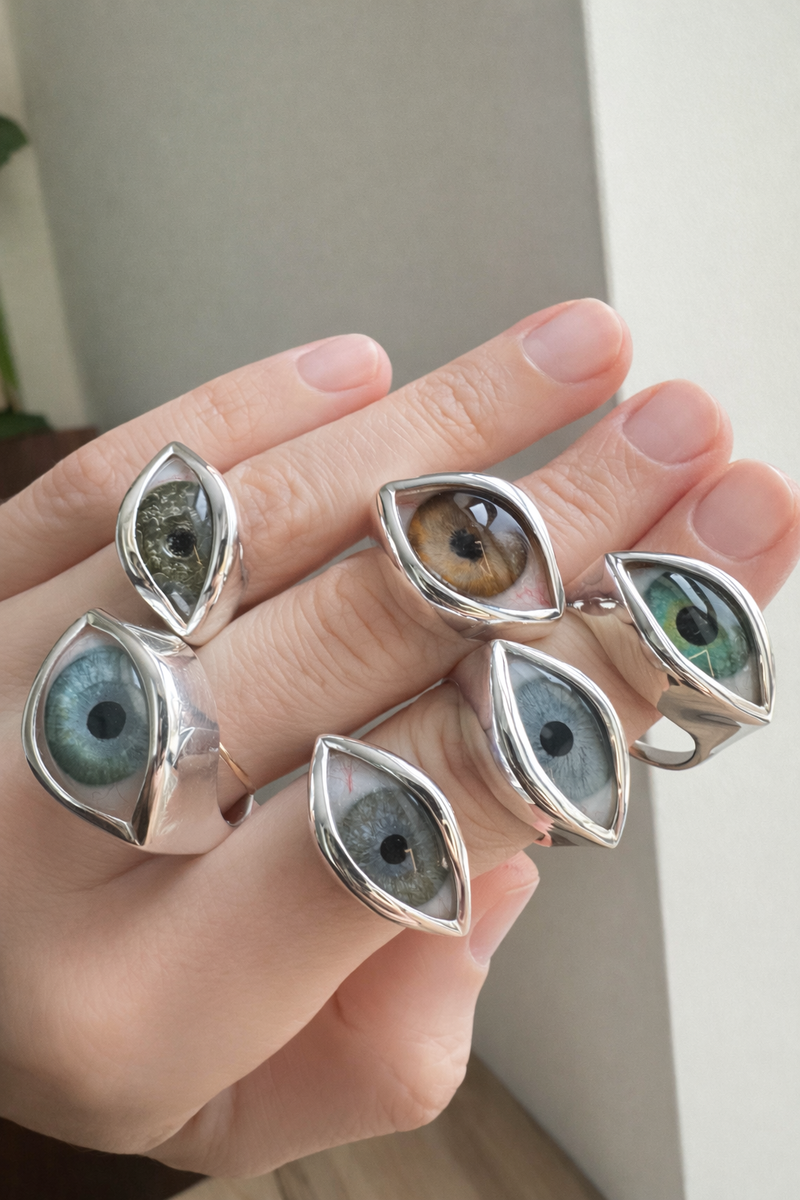 Signet Hand Painted Eye Ring - Sz 5 – Eyeba