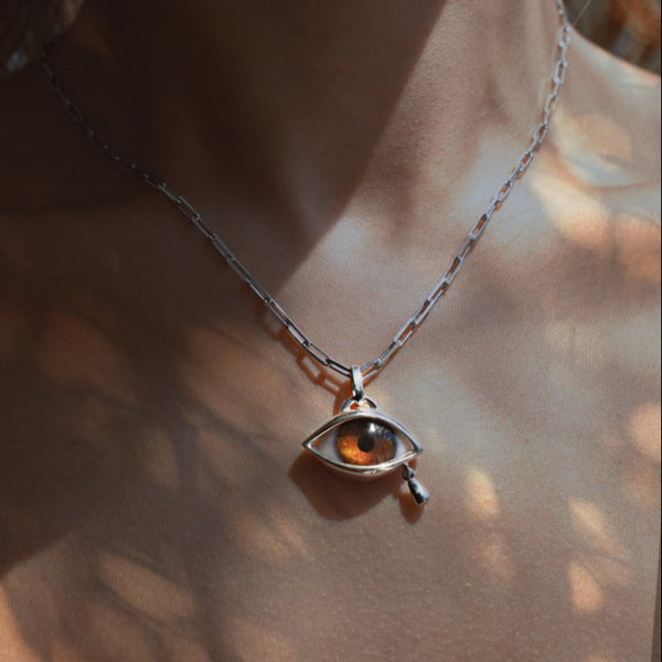 Custom Dali Crying Eye Pendant