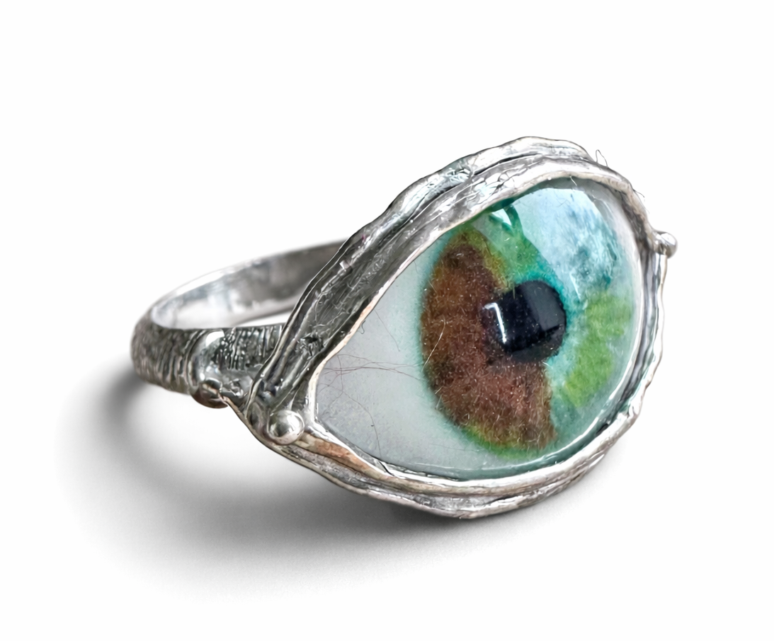 SKETCH Hand Painted Eye Ring - sz 6.5 – Eyeba