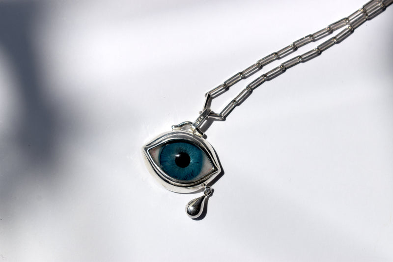 Crying Blue Eye Pendant