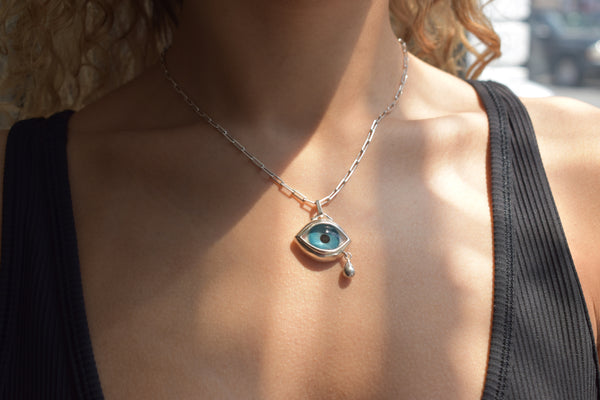 Crying Blue Eye Pendant