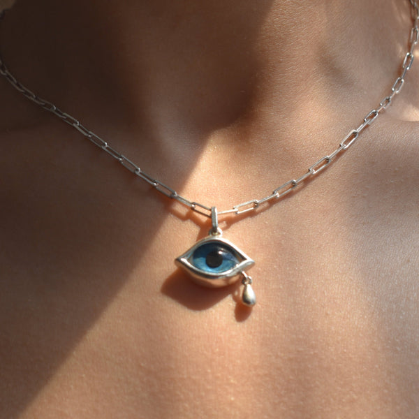 Crying Blue Eye Pendant