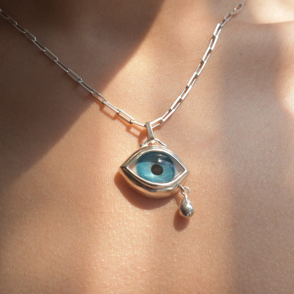 Crying Blue Eye Pendant