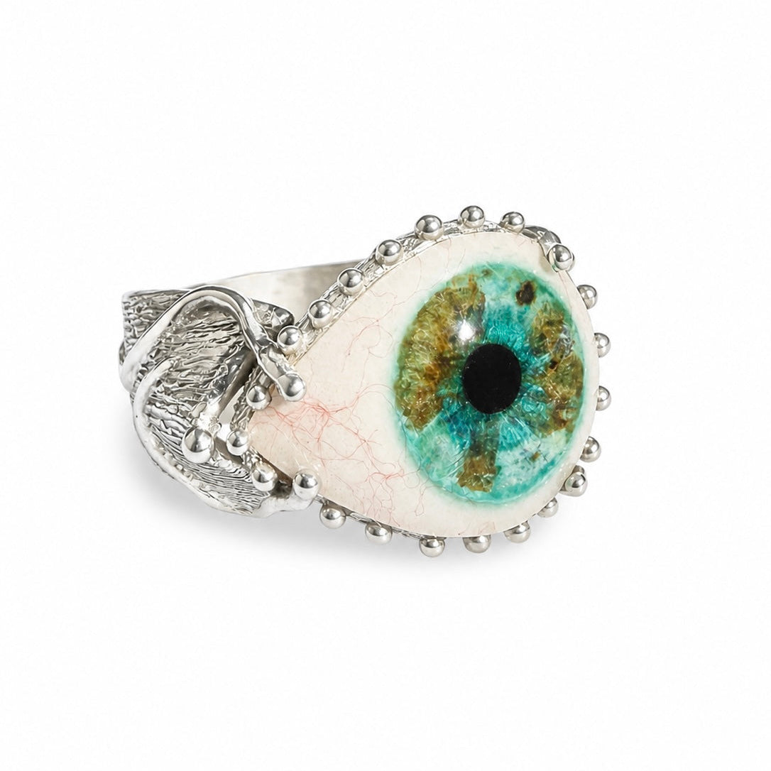 Angle Eye Rings SKETCH Hand Painted Eye Ring - 7.5 – Eyeba