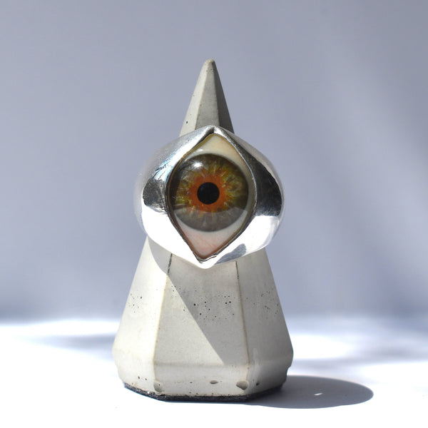 Hand Painted Hazel King Eye Ring