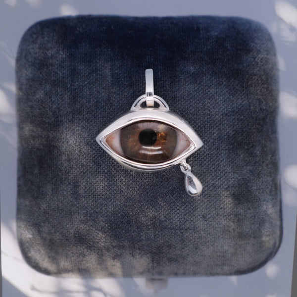 Crying Hazel Eye Pendant