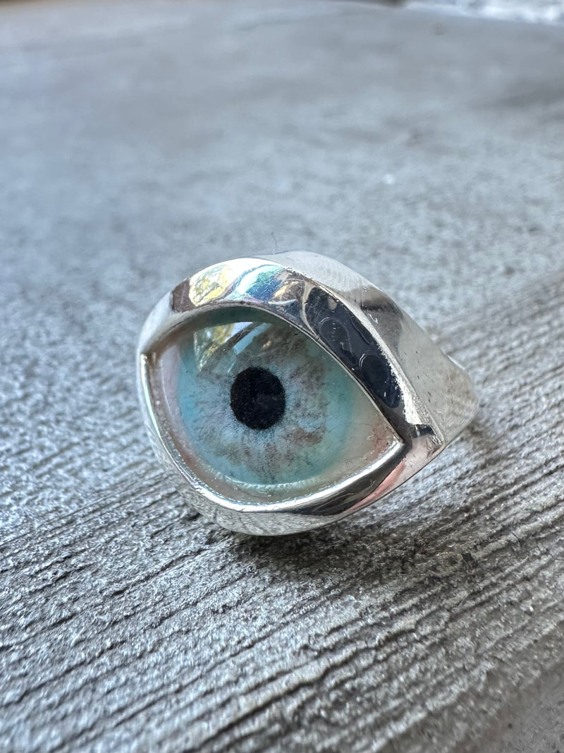 SAMPLE Hand Painted Eye Ring sz 6