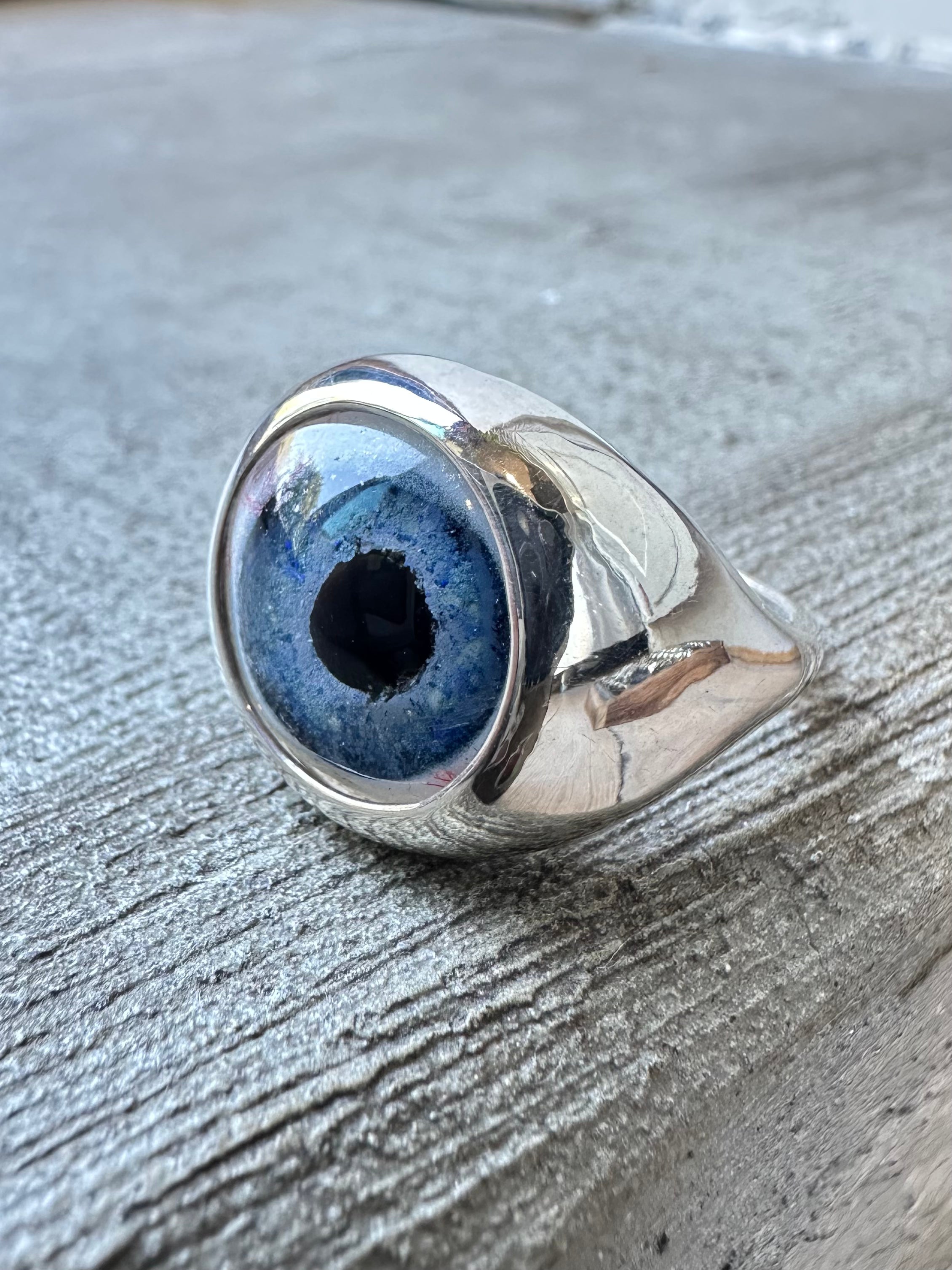 BUBBLE Hand Painted Eye Ring - sz 10 – Eyeba