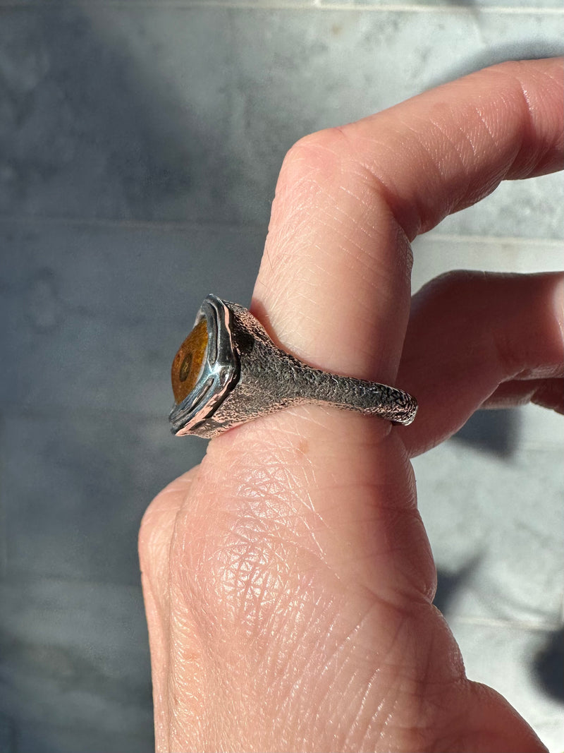 ORACLE Hand Painted Eye Ring - sz 8.25