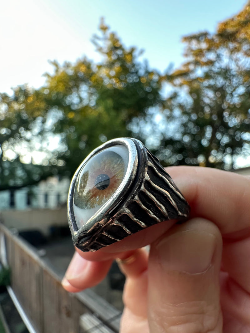 ORACLE Hand Painted Eye Ring - sz 7
