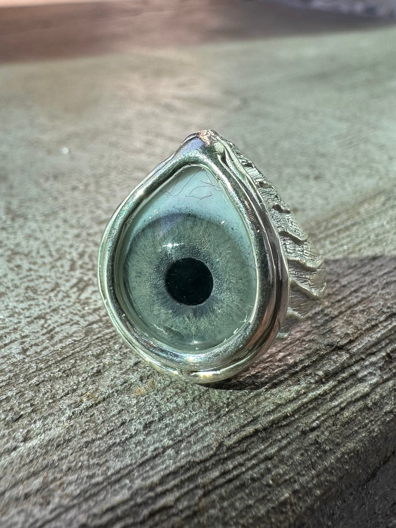 ORACLE Hand Painted Eye Ring - sz 4.75