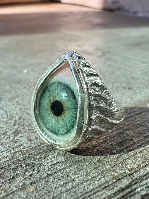 ORACLE Hand Painted Eye Ring - sz 5