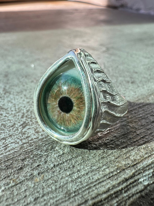 ORACLE Hand Painted Eye Ring - sz 5.75