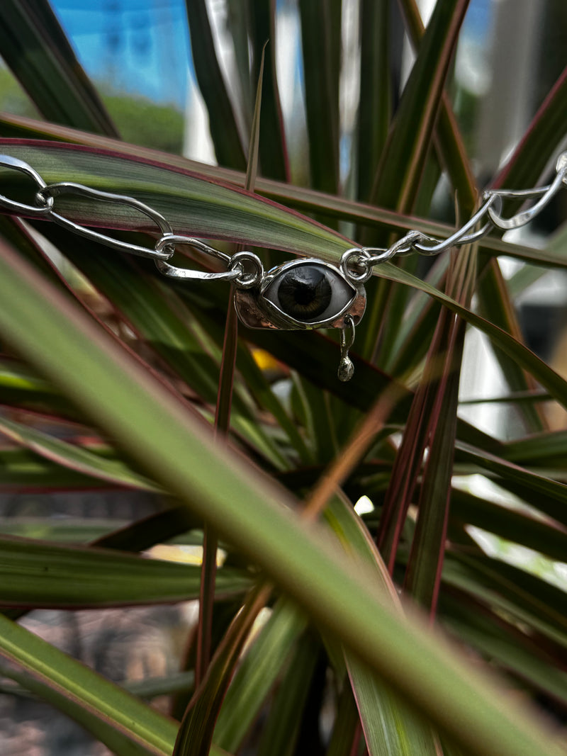 Eyeba x Anaïs and Alaïa Crying Eye Necklace