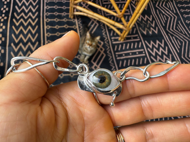 Eyeba x Anaïs and Alaïa Crying Eye Necklace