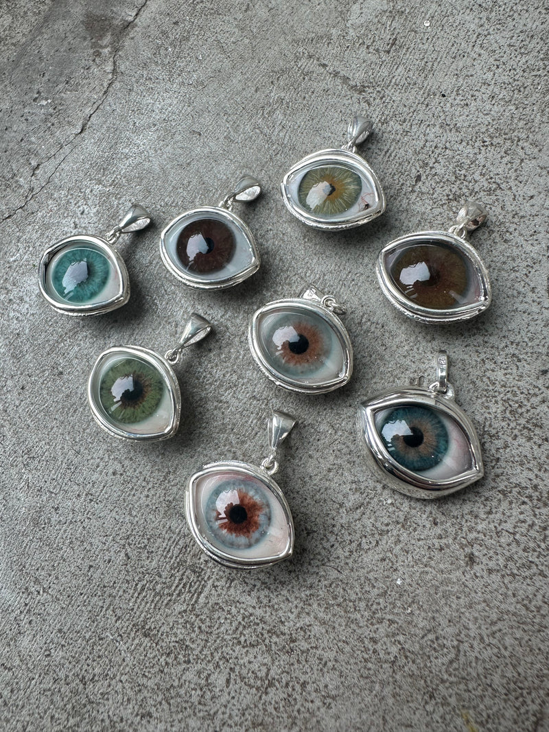 Oracle Hand Painted eye pendant