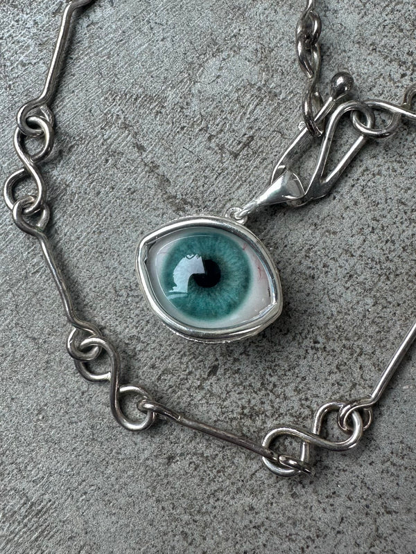 Oracle Hand Painted eye pendant