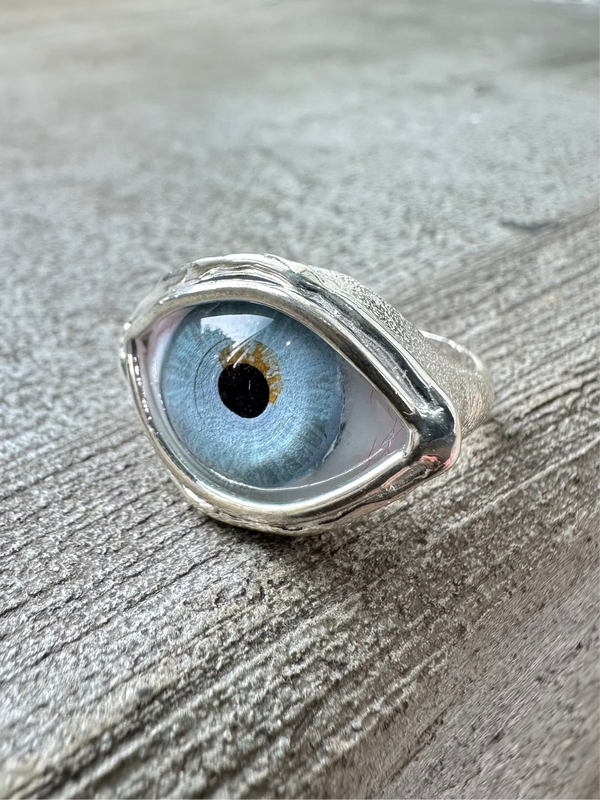 ORACLE Hand Painted Eye Ring - sz 7