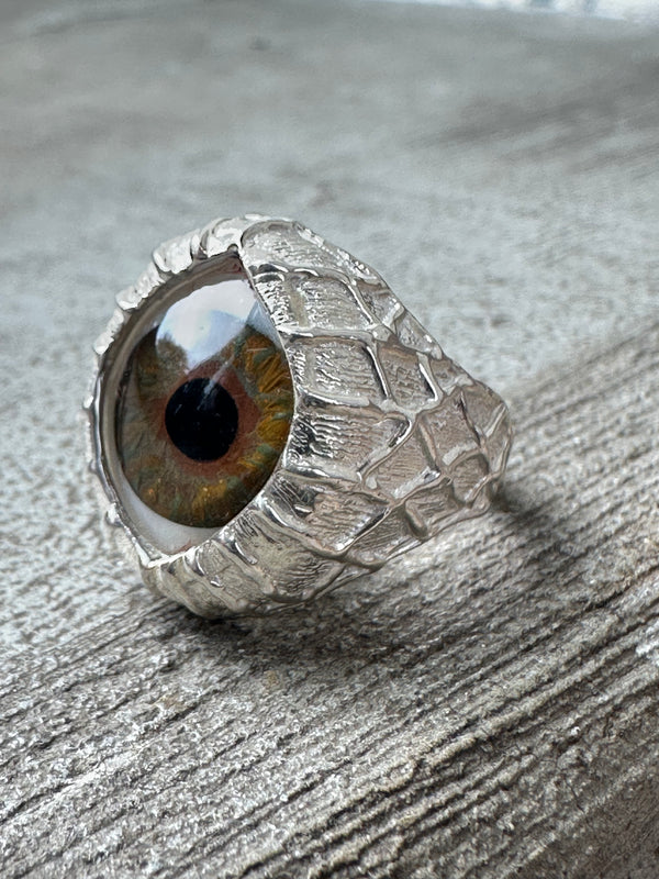 ORACLE Hand Painted Eye Ring - sz 7