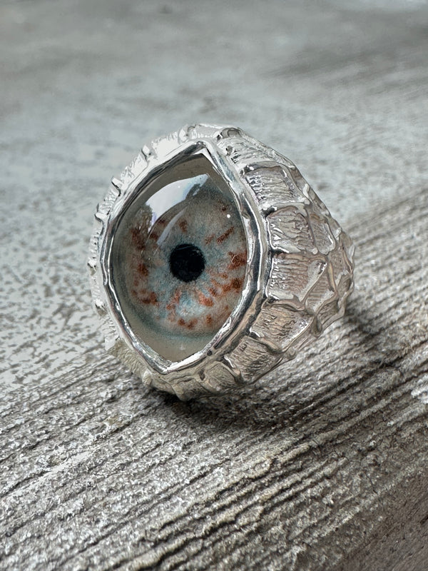 ORACLE Hand Painted Eye Ring - sz 6.25