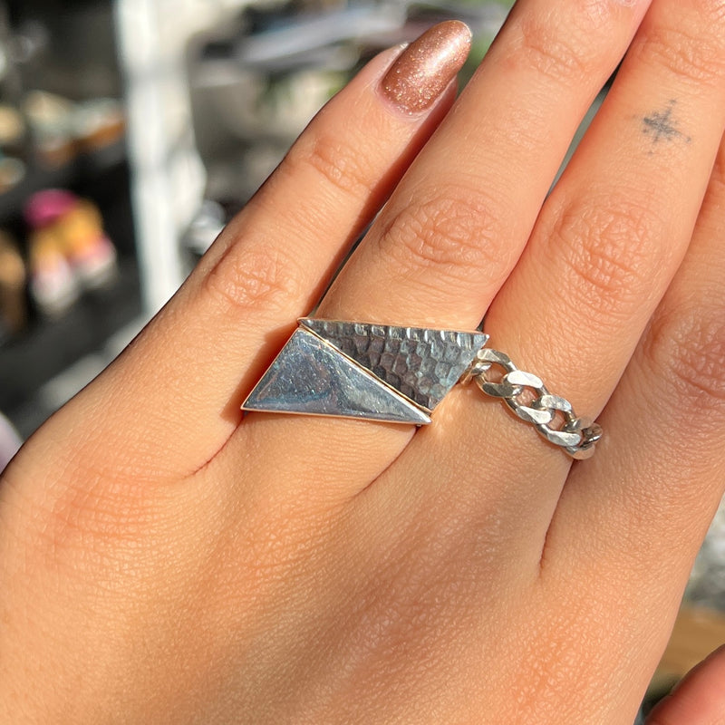 Sharp Silver Ring