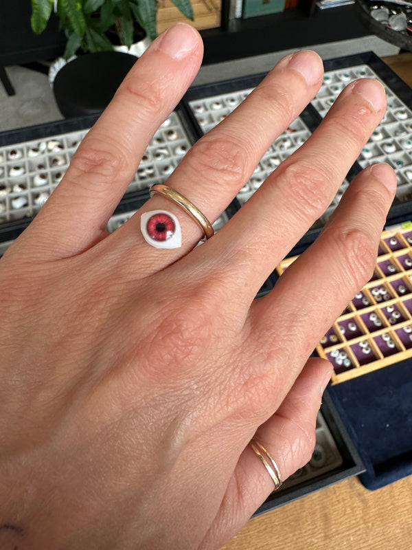 5 Custom Glowing Red Mini Eyes