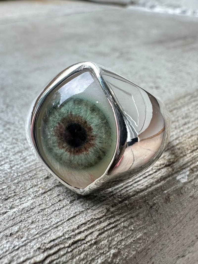 Hazel Painted King Eye Ring