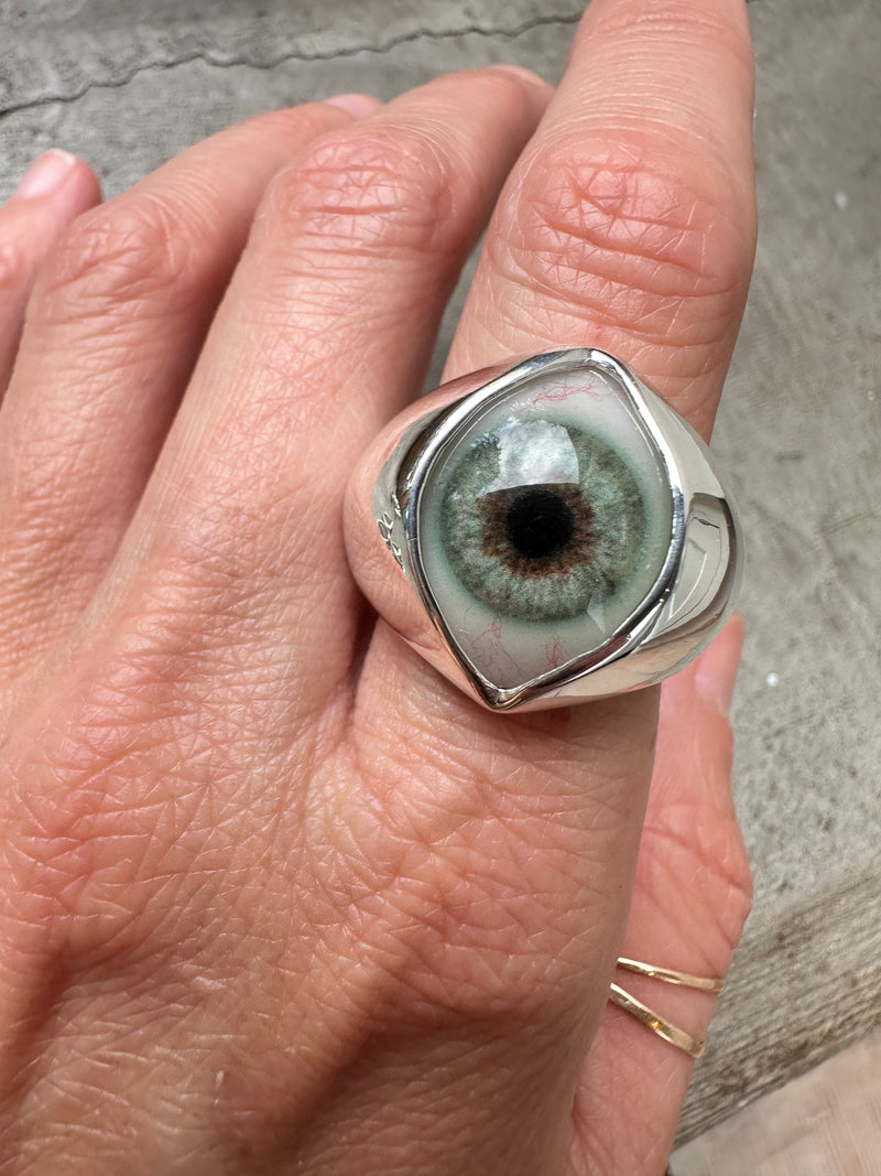 Hazel Painted King Eye Ring