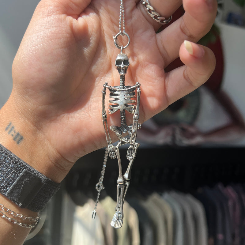 Silver Skeleton Pendant