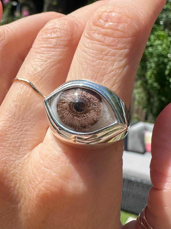 Classic Sterling Silver Eye Ring