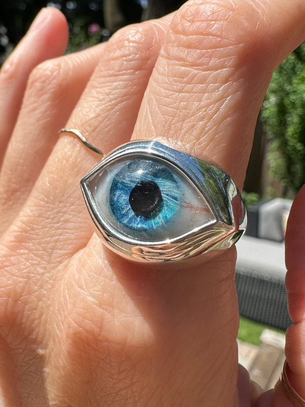 Classic Sterling Silver Eye Ring