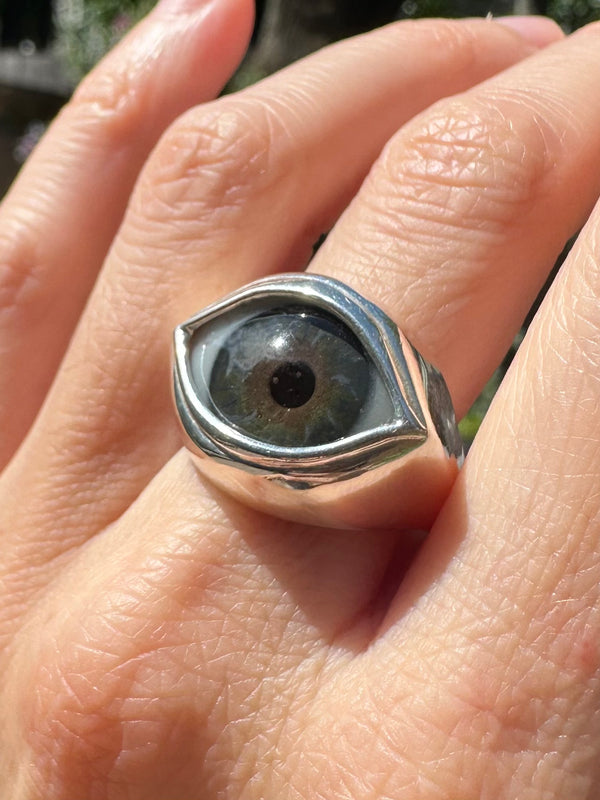 Classic Sterling Silver Eye Ring