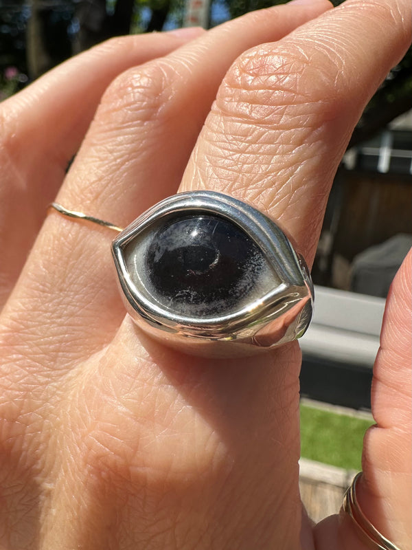 Classic Sterling Silver Eye Ring