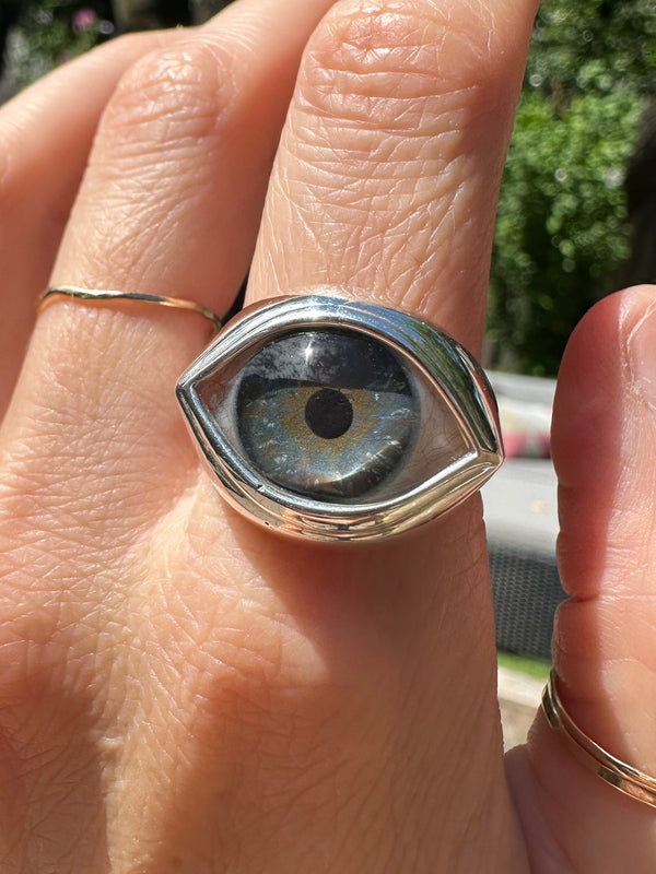 Classic Sterling Silver Eye Ring