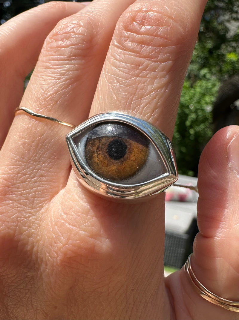 Classic Sterling Silver Eye Ring