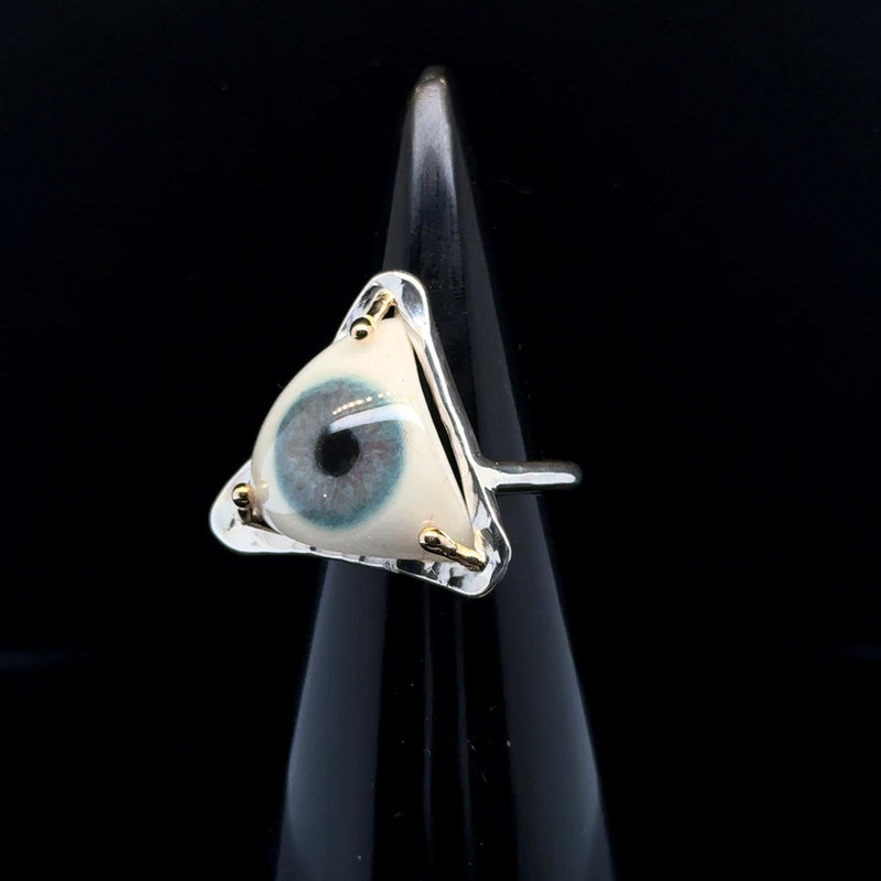 Eyeba x Anaïs and Alaïa Silver and 14k gold Ring