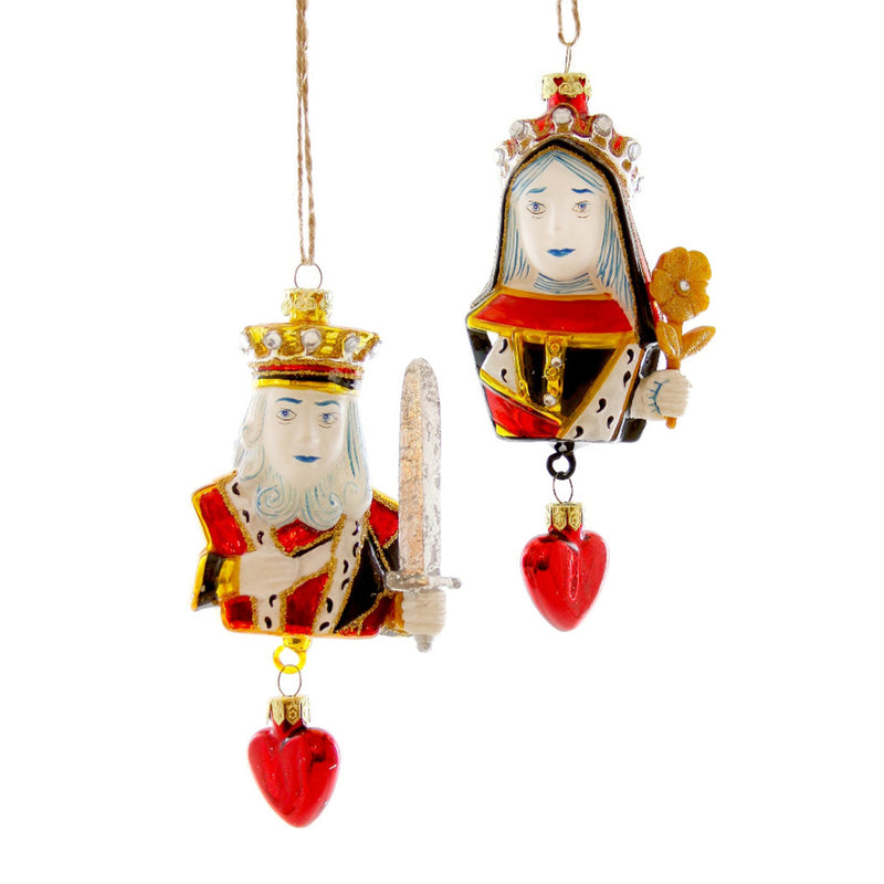 King and Queen of Hearts Ornaments