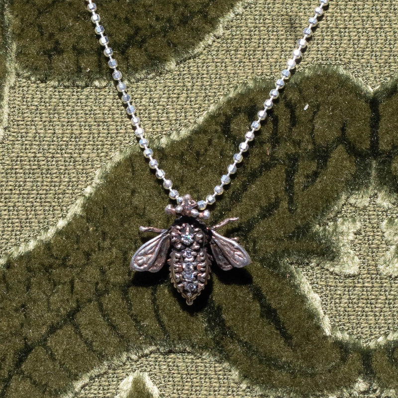 Silver Queen Bee Pendant