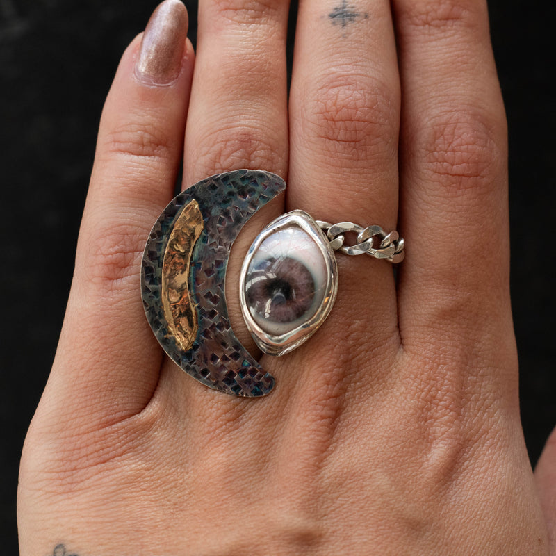 Eyeba x Anaïs and Alaïa Moon Ring