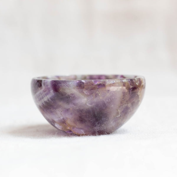 Amethyst Hand Carved Catch All Bowl