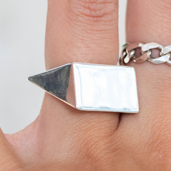 Sharp Silver Ring