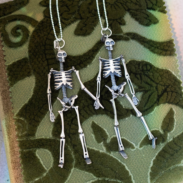 Silver Skeleton Pendant