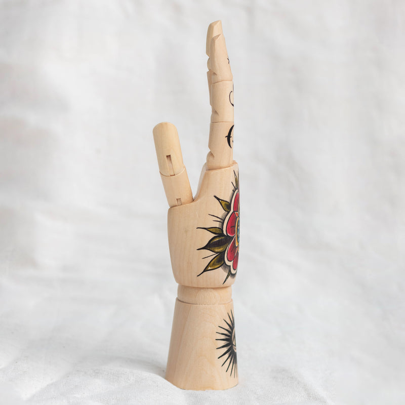 Wooden Hand Painted Eye Ring Holder