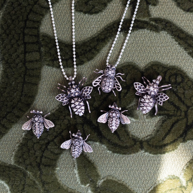 Silver Queen Bee Pendant