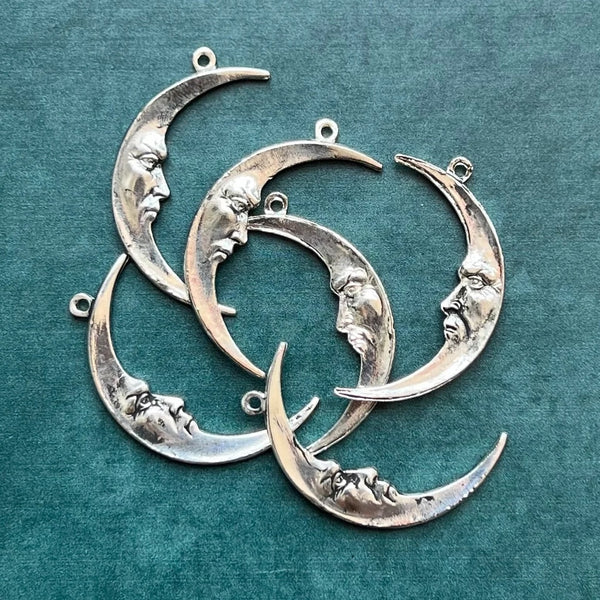 Sterling Silver Moon Pendant