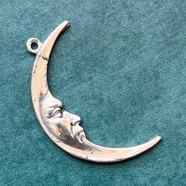 Sterling Silver Moon Pendant