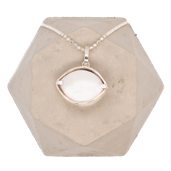 Hazel Silver Eye Pendant