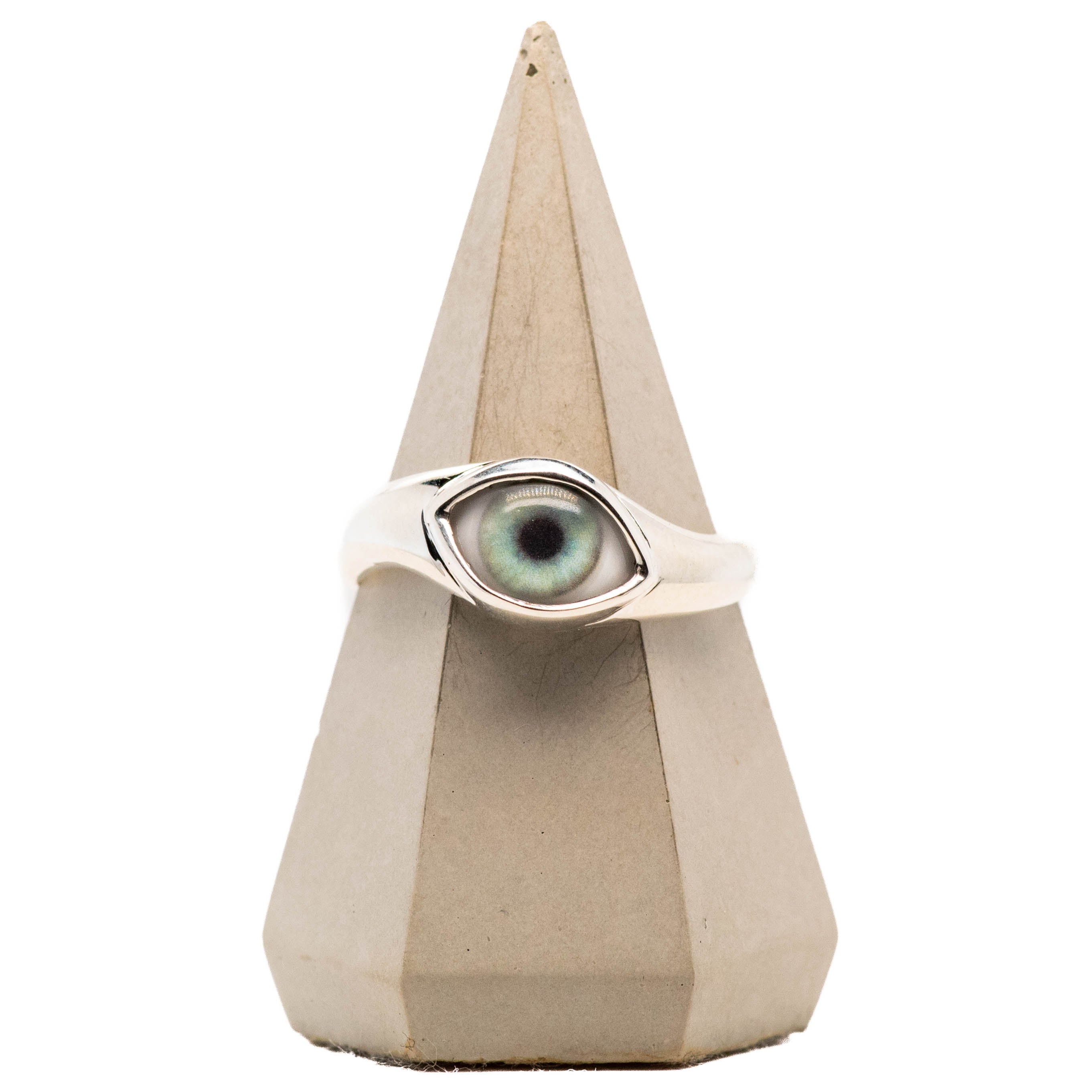 Turquoise Mini Silver Twist Eye Ring – Eyeba