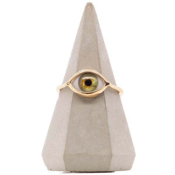 Hazel Gold Mini Eye Ring