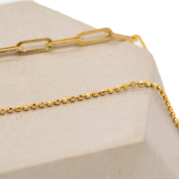 gold necklace chains anchor chain ball chain